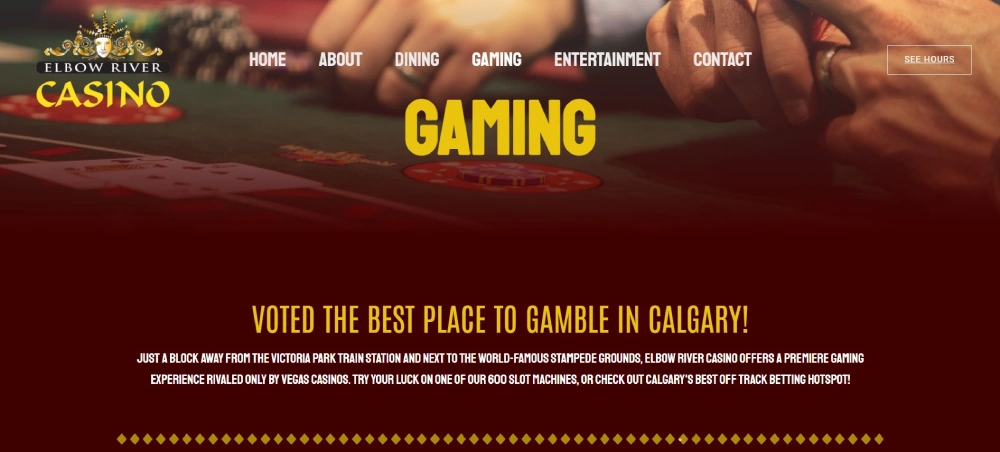 Elbow River Casino Gaming Page
